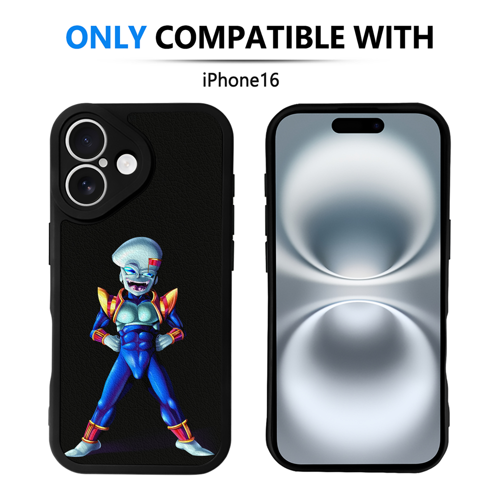 （画像用） ドラゴンボール DRAGON BALL 【iPhone 16シリーズ対応】シリコンスマホケース（レザー調） 材質：シリコン